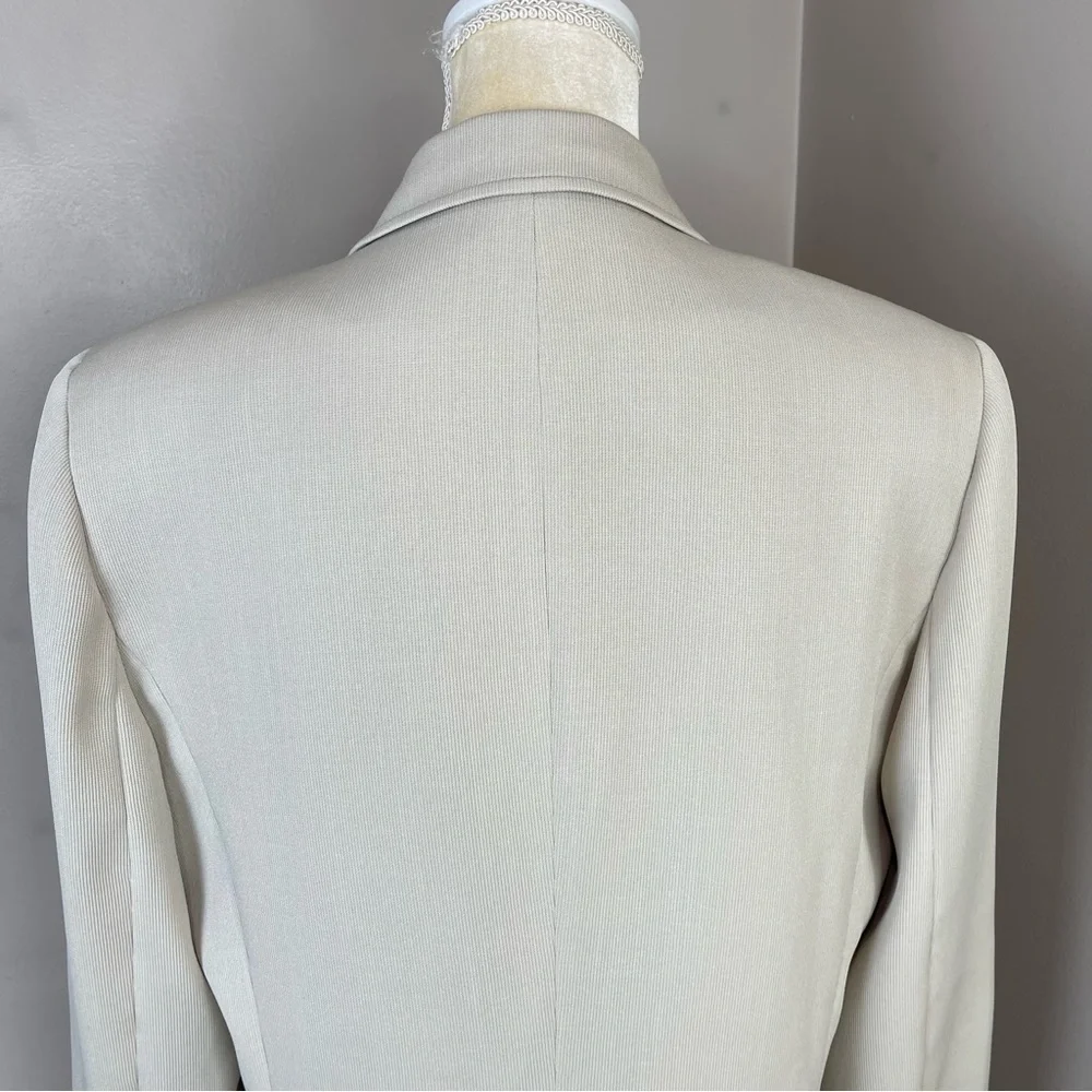 Vintage Evan Picone Blazer Sz 14 One Button Front Beige color - Picture 5 of 16